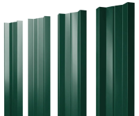 Евроштакетник М-образный 0,35x110 мм зелёный RAL 6005 1м