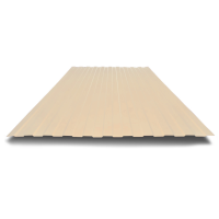 Профнастил С21 0,35 мм светлая слоновая кость RAL 1015 1м