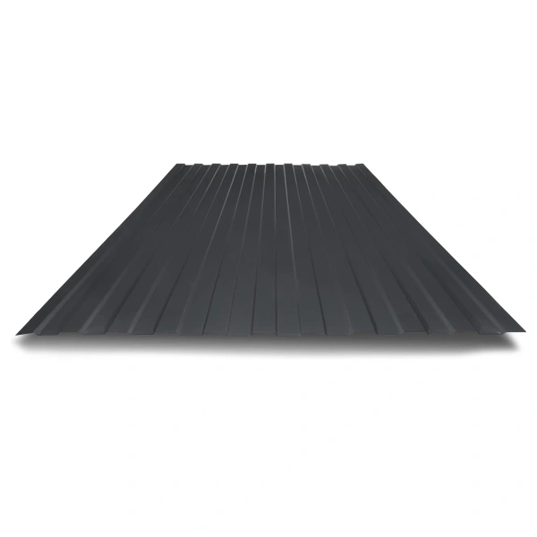 Профнастил С21 0,35 мм темно серый RAL 7024 1м