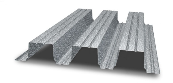 Профнастил оцинкованный НС114 0,9х600 мм 1м