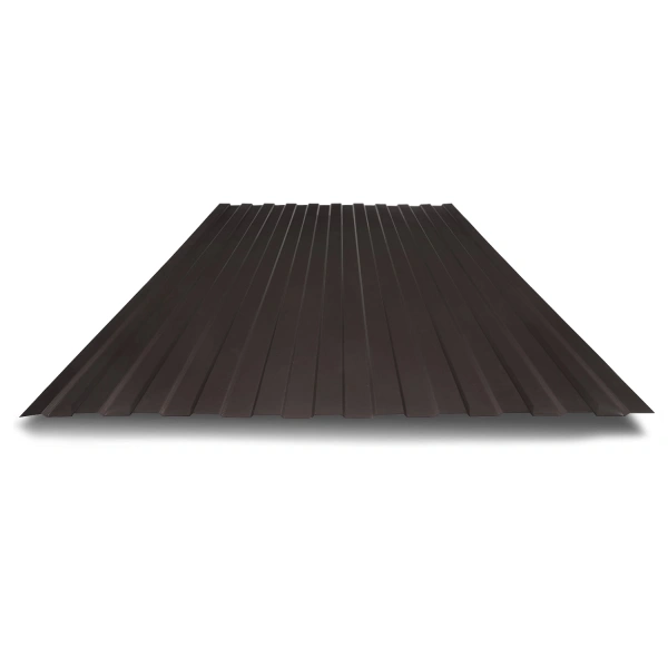 Профнастил С8 0,3 мм серо коричневый RAL 8019 1м